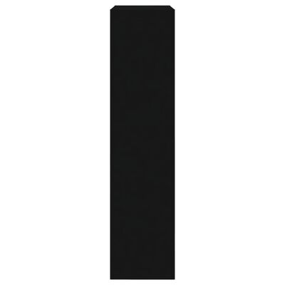 vidaXL Pantofar, negru, 60x21x87,5 cm, lemn compozit