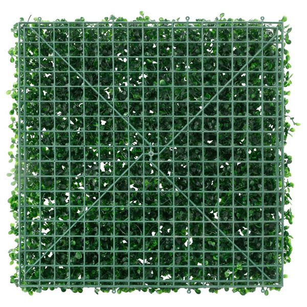 vidaXL Gard din frunze de arbust artificiale,&nbsp;24 buc., verde, 50x50 cm