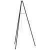 vidaXL Treppied pentru foc de tabără Negru 92 x 92 x 191,5 cm Oțel