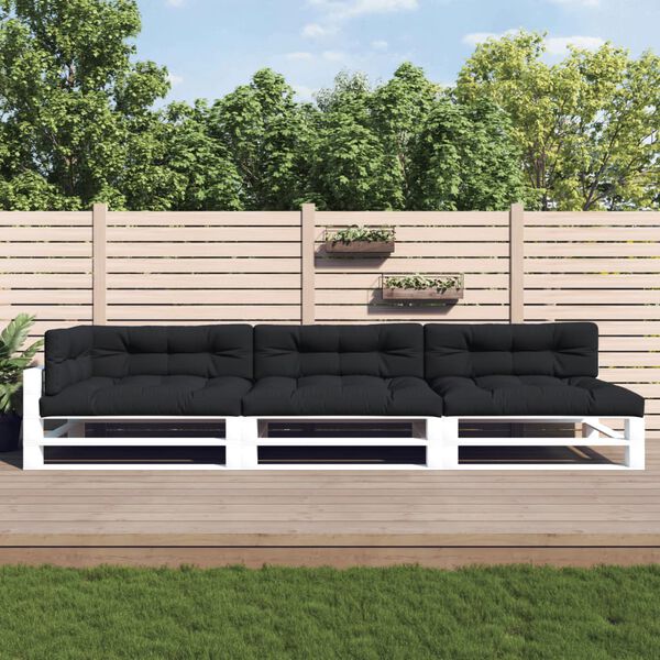 vidaXL Perne de paleți, 7 buc., negru, material textil