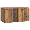 vidaXL Oglindă TV montată pe perete 59,5 x 31 x 30 cm Lemn vechi
