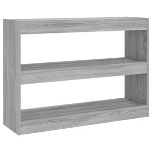 vidaXL Bibliotecă/Separator cameră, gri sonoma, 100x30x72 cm