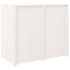 vidaXL Dulap bucătărie de exterior, alb, 106x55x92 cm, lemn masiv pin