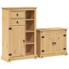 vidaXL Set mobilier de baie &bdquo;Corona&rdquo;, 2 piese, lemn masiv de pin