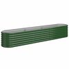 vidaXL Strat &icirc;nălțat grădină 224x40x36 cm oțel galvanizat