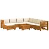 vidaXL 9 buc. Set de canapele de exterior Lemn Solid de Acacia Maro