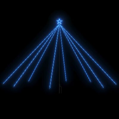 vidaXL Lumini brad de Crăciun 576 LED-uri albastru 3,6 m int./ext.