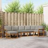 vidaXL Set de canapele de exterior 7 pcs Gri natural și deschis