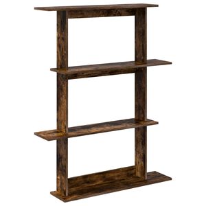 vidaXL Unitate de Rafturi pe Perete Maro 100 x 20 x 126 cm