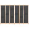 vidaXL Paravan cameră, 6 panouri, gri, 240x170 x4 cm, material textil