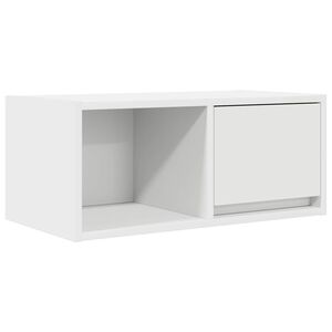 vidaXL Comodă TV, alb, 60x31x25,5 cm, lemn prelucrat
