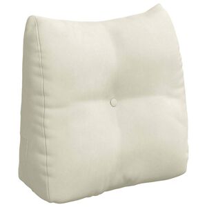 vidaXL Perna pentru spate Crem 45 x 24 x 50 cm Catifea