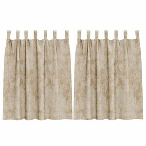 vidaXL Cortine din catifea 2 buc. Crem 140 x 140 cm Catifea