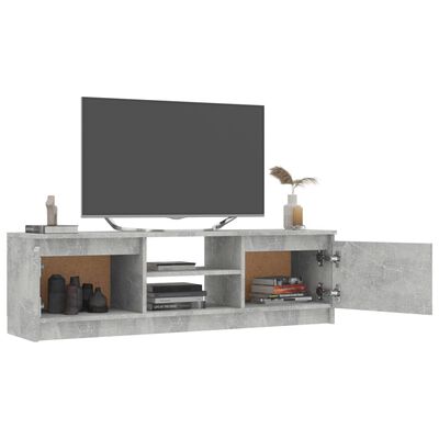 vidaXL Comodă TV, gri beton, 120 x 30 x 35,5 cm, PAL