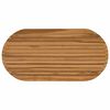vidaXL Placă de masă 100 x 50 x 3,5 cm Oval Lemn solid de tec natural