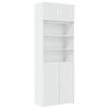 vidaXL Dulap de depozitare, alb, 80x42,5x225 cm, lemn prelucrat