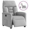 vidaXL Scaun reclinabil electric Cloud Grey Fabric
