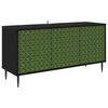 vidaXL Cabinet TV GELEEN 102 x 33 x 51 cm Stejar Negru Lemn prelucrat