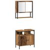 vidaXL Set de mobilier pentru baie 4 pcs Lemn vechi Lemn compozit