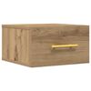 vidaXL Dulap de noapte 35 x 35 x 20 cm Lemn compozit Stejar Artizanal
