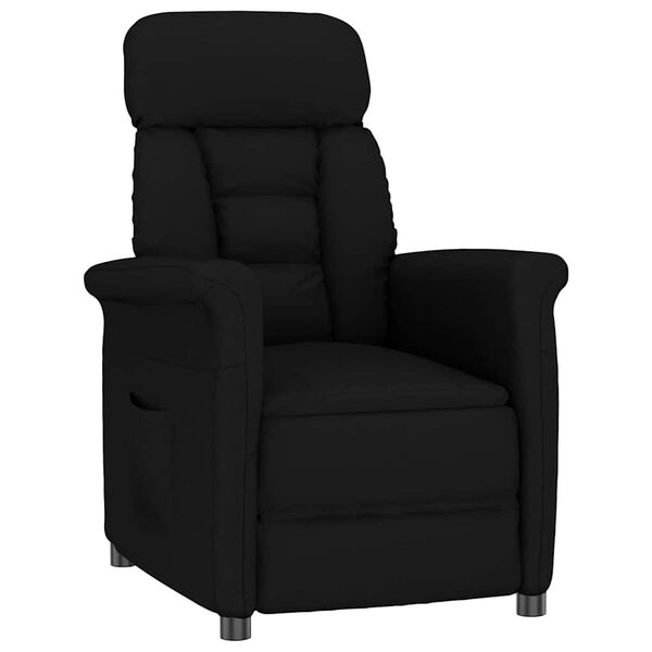 vidaXL Scaun Recliner Negru Negru 70.5 x 96.5 x 95 cm