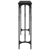 vidaXL Masă de consolă Stejar negru 140 x 23 x 75 cm