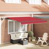 vidaXL Cortina Retractabilă Manual Roșu 300 x 250 cm țesătură
