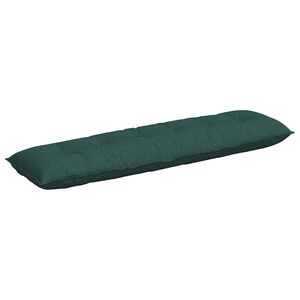 vidaXL Perna pentru spate Verde &icirc;nchis 180 x 19 x 50 cm țesătură