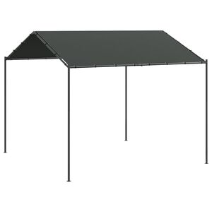 vidaXL Cort pavilion, antracit, 4x4 m, oțel și material textil