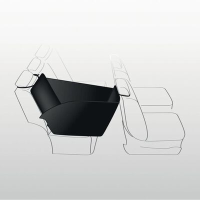 TRIXIE Husă scaun auto pentru câini, negru și bej, 65x145 cm, 13231