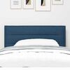 vidaXL Tăblie cap cu headboard albastru 90 cm Piele artificială