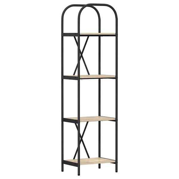 vidaXL Raft pentru cărți Stejar Sonoma 40 x 30 x 146 cm Lemn compozit