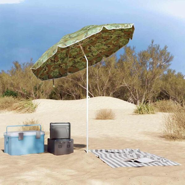 vidaXL Umbrelă de soare Camuflaj 161 x 161 x 193 cm Poliester