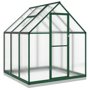vidaXL Sere cu cadru de bază, verde, 169x169x202 cm, aluminiu