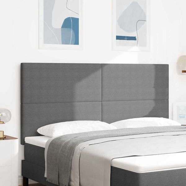 vidaXL Tăblie cap cu headboard Gri deschis 180 cm Piele artificială