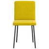 vidaXL Scaune de bucătărie, 2 buc., galben, catifea