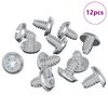 vidaXL Șuruburi de Blocare 12 buc. Argintiu M4 x 5 mm Fier