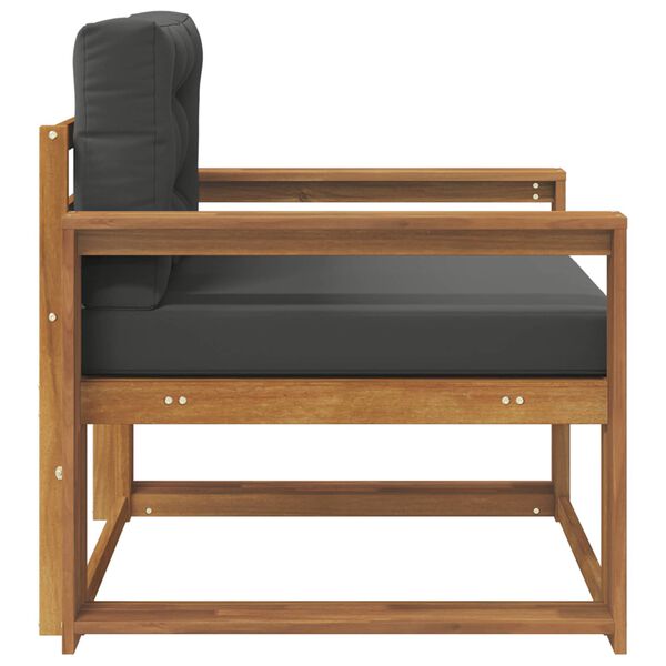 vidaXL Canapea Medie pentru Exterior Lemn Solid de Acacia natural