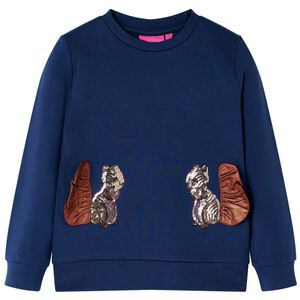 vidaXL Bluzon pentru copii, bleumarin, 104