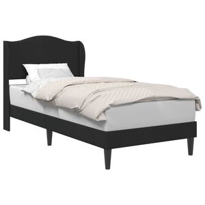 vidaXL Cadru de pat cu headboard Negru 90 x 200 cm Catifea