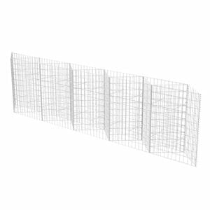 vidaXL Coș gabion, 300 x 30 x 100 cm, oțel galvanizat