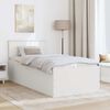 vidaXL Cadru de pat cu headboard Alb 120 x 200 cm Lemn compozit