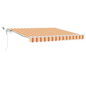 vidaXL Cortina Retractabilă Galben și portocalie 300 x 250 cm