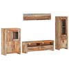 vidaXL Set cu unitate TV, 4 piese, lemn masiv