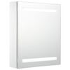 vidaXL Dulap de baie cu oglindă și LED-uri, 50x13,5x60 cm