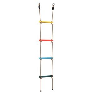vidaXL Scară din funie pentru copii cu 4 trepte, multicolor