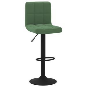 vidaXL Scaun de bar, verde &icirc;nchis, catifea