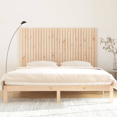vidaXL Tăblie de pat pentru perete, 185x3x110 cm, lemn masiv de pin