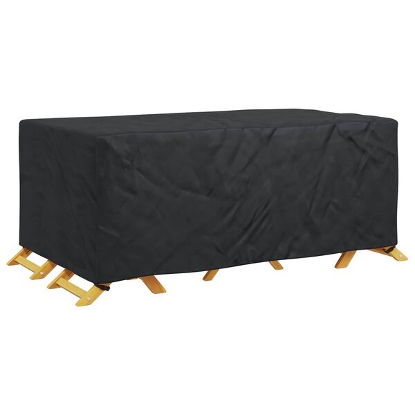 vidaXL Husă pentru mobilă Simplu Negru 240 x 140 x 90 cm 210D