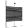 vidaXL Cabină de duș pliabilă, negru, 100x140 cm, ESG